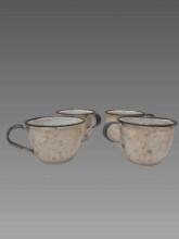Vintage Enamel Coated Coffe Mug Set
