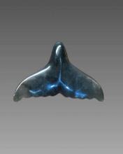 Custom Blue Jadeite Jade Whale Pendant