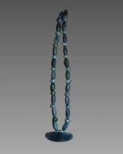 Pre-Columbian Style Blue Jade Necklace