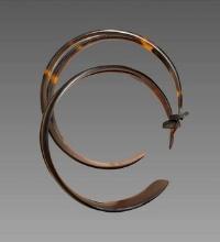 Victorian Tortoise Hoop Earrings