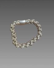 Vintage Tibetan Silver Skull Bracelet