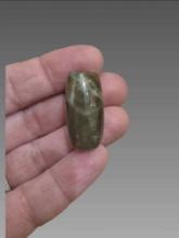 Pre-Columbian Mayan Jade Tube Bead