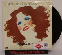 Bette Midler signed autographed Record Album Cover PAAS COA 110