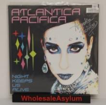 Atlantica Pacifica "Night Keeps Us Alive" AUTOGRAPHED LP Numbered Edition w/auto poster VG+ to EX