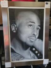 30" x 42" Tupac Shakur 'All Eyes on Me" Framed Poster