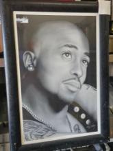 30" x 42" Tupac Shakur 'All Eyes on Me" Framed Poster