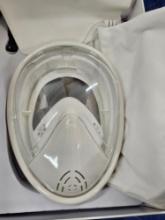 New, In Box Smarssen Full Face Snorkel Mask - White