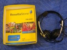 Rosetta Stone Italian Language CD and Headset