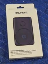 New, In Box Incipio 10,000mAh Power Bank with Wireless Charging