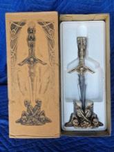New, In Box Collectible Skull and Bones Themed Knife