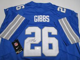 Jahmyr Gibbs of the Detroit Lions signed autographed football jersey PAAS COA 411