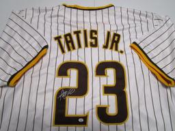 Fernando Tatis Jr of the San Diego Padres signed autographed baseball jersey PAAS COA 946