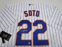 Juan Soto of the NY Mets signed autographed baseball jersey PAAS COA 145