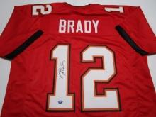 Tom Brady of the Tampa Bay Buccaneers signed autographed football jersey TAA COA 207