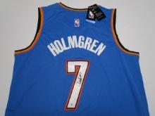 Chet Holmgren of the OKC Thunder signed autographed basketball jersey PAAS COA 891