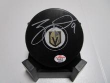 Jack Eichel of the LV Golden Knights signed autographed logo hockey puck PAAS COA 270