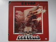 Billy Gibbons of ZZ Top signed autographed record album cover PAAS COA 246