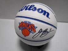 Jalen Brunson of the NY Knicks signed autographed mini basketball PAAS COA 735