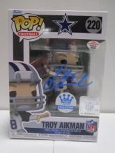 Troy Aikman of the Dallas Cowboys signed autographed Funko Pop Figure PAAS COA 020