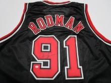 Dennis Rodman of the Chicago Bulls signed autographed basketball jersey PAAS COA 778