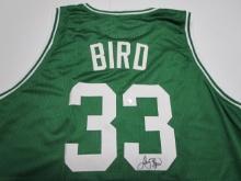 Larry Bird of the Boston Celtics signed autographed basketball jersey PAAS COA 763