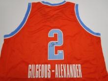 Shai Gilgeous-Alexander of the OKC Thunder signed autographed basketball jersey PAAS COA 502