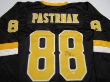 David Pastrnak of the Boston Bruins signed autographed hockey jersey PAAS COA 584