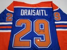 Leon Draisaitl of the Edmonton Oilers signed autographed hockey jersey PAAS COA 310