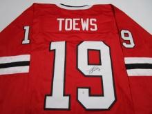 Jonathan Toews of the Chicago Blackhawks signed autographed hockey jersey PAAS COA 667