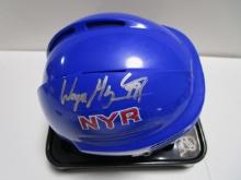 Wayne Gretzky of the NY Rangers signed autographed mini hockey helmet PAAS COA 498