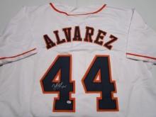 Yordan Alvarez of the Houston Astros signed autographed baseball jersey PAAS COA 382