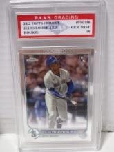 Julio Rodriguez Mariners 2022 Topps Chrome ROOKIE #USC150 graded PAAS Gem Mint 10