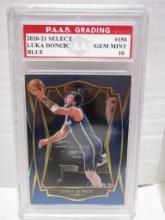 Luka Doncic Mavericks 2020-21 Select Blue #150 graded PAAS Gem Mint 10