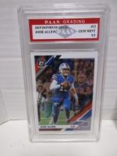 Josh Allen Bills 2019 Donruss Optic #12 graded PAAS Gem MInt 9.5