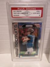 Trevor Lawrence Jaguars 2021 Prizm ROOKIE #NR-1 graded PAAS Gem Mint 10