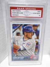 Kris Bryant Cubs 2015 Topps ROOKIE #616 graded PAAS Gem Mint 10