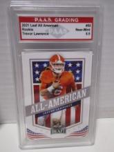 Trevor Lawrence 2021 Leaf All American ROOKIE #50 graded PAAS Near Mint 8.5