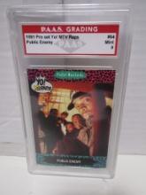 Public Enemy 1991 Pro Set Yo! MTV Raps #64 graded PAAS Mint 9