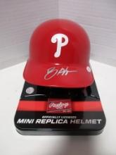 Bryce Harper of the Philadelphia Phillies signed autographed mini batting helmet PAAS COA 510