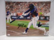 Yordan Alvarez of the Houston Astros signed autographed 8x10 photo PAAS COA 222