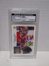 Patrick Roy of the Chicago Blackhawks signed auto slabbed sports / collectors card PAAS sticker 162