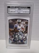 Dez Bryant of the Dallas Cowboys signed autographed slabbed sports / collectors card PAAS sticker 77