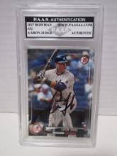 Aaron Judge of the NY Yankees signed autographed slabbed sports / collectors card PAAS sticker 714
