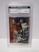 Deion Sanders of the Dallas Cowboys signed auto slabbed sports / collectors card PAAS sticker 997