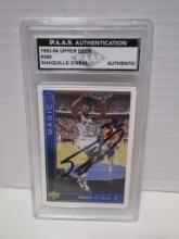 Shaquille O'Neal of the Orlando Magic signed auto slabbed sports / collectors card PAAS sticker 434