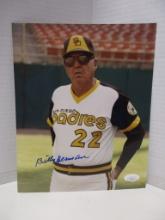 Billy Herman of the San Diego Padres signed autographed 8x10 photo JSA COA 789