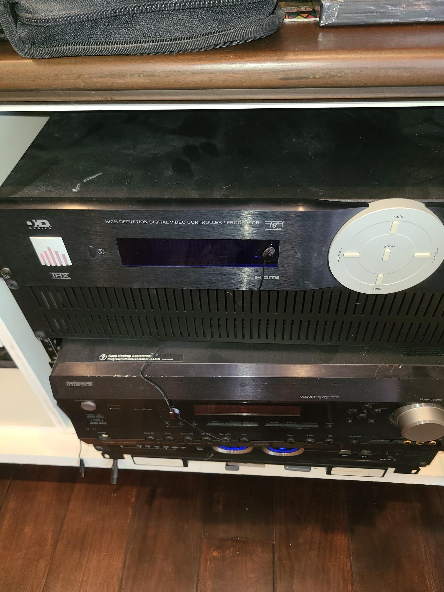 Panamax M5300-PM, Runco Digital video recorder and Interga Wide Range Amp