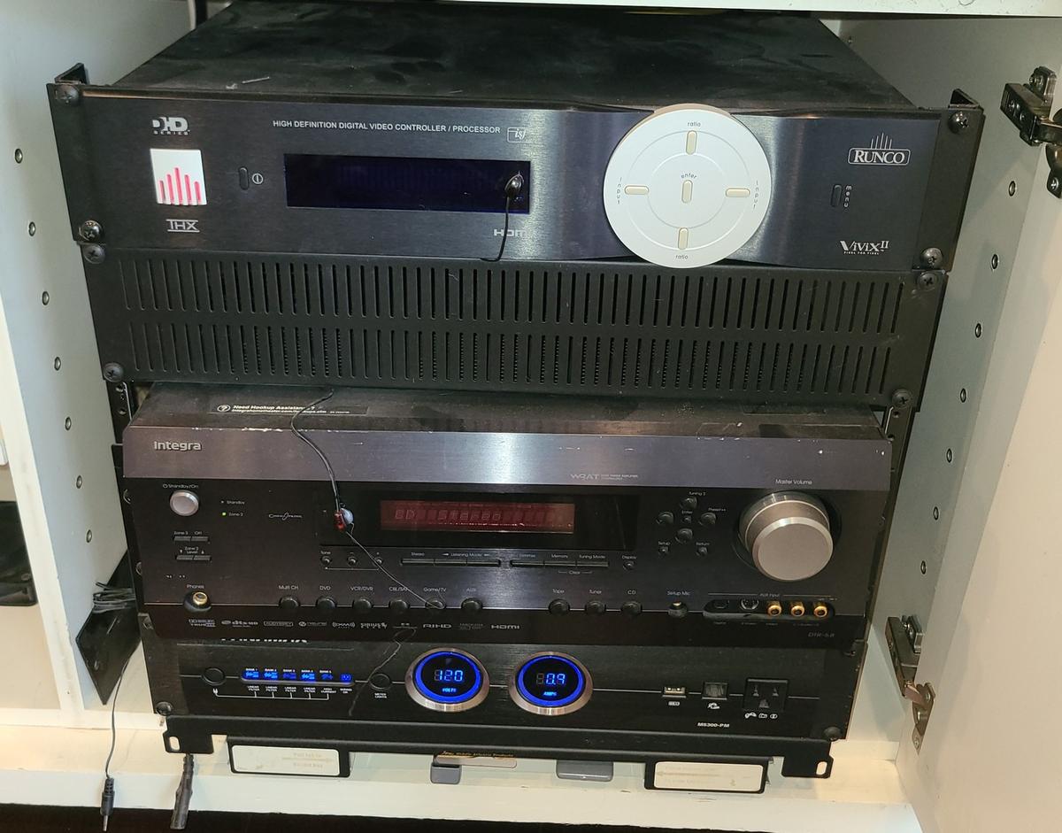 Panamax M5300-PM, Runco Digital video recorder and Interga Wide Range Amp
