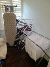 Drying Rack,Iron Board and Rolling Clothes Hamper