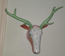 Deer Sculpture - wall hung